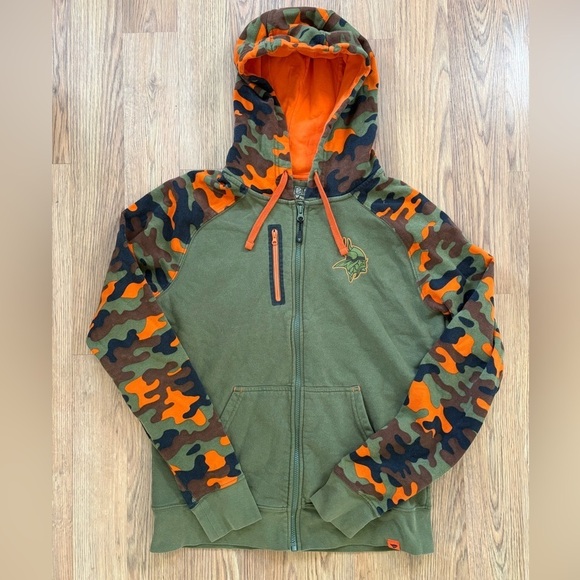 Fanatics Other - NFL Vikings Camouflage Zip up Sweatshirt for Ultimate Team Spirit
